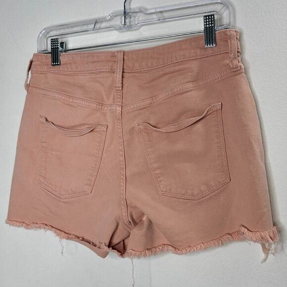 Universal Thread Peach High Rise Cut Off Raw Hem Jean Denim Shorts 8 / 29 - Picture 2 of 10